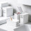 (2) Small Plastic Container Storage Box With Lid Dust-Proof Stackable Household Items For Home 5