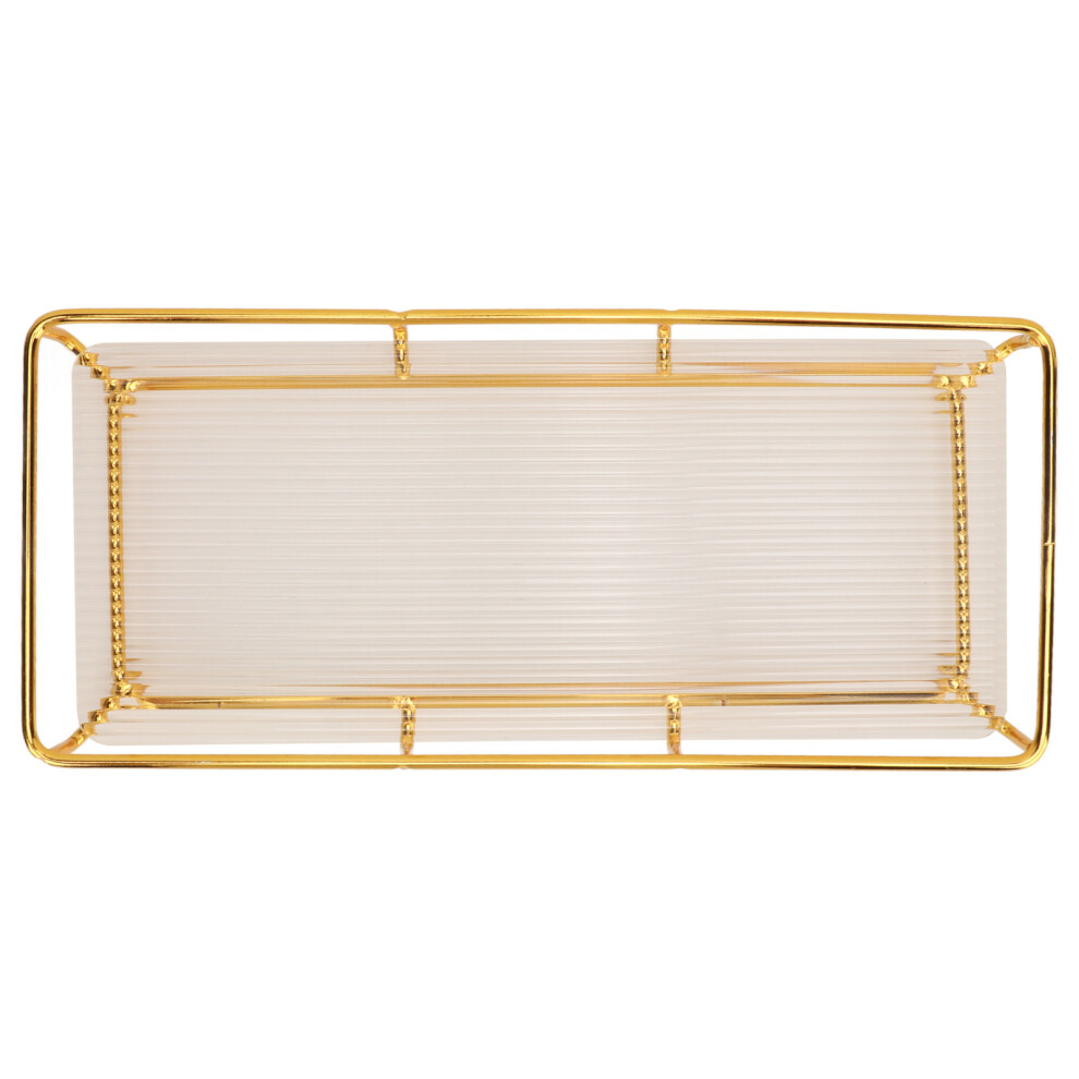 Minimalist Bathroom Countertop Tray Stainless Steel Acrylic Gold Finish-image-OPC-PKM9NBS-NEW