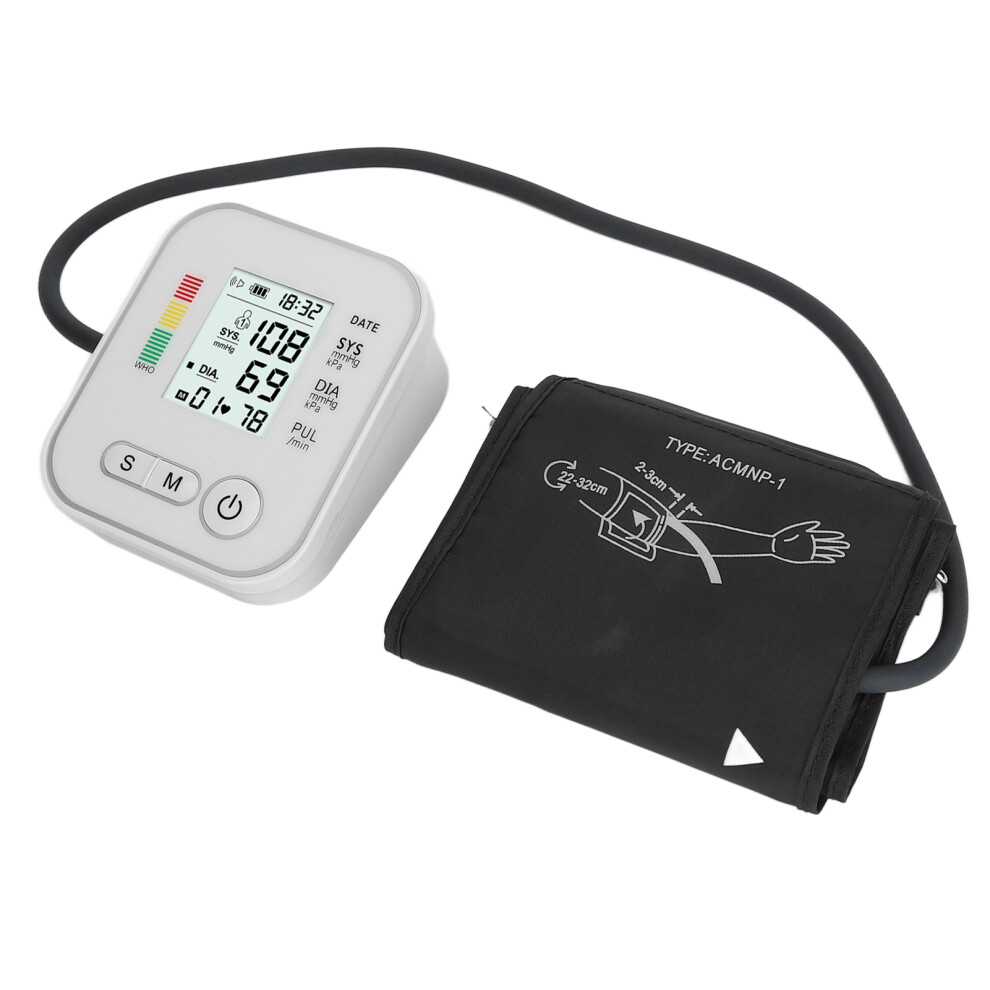 Arm Blood Pressure Monitor with Voice Prompt High Accuracy English Voice Guide