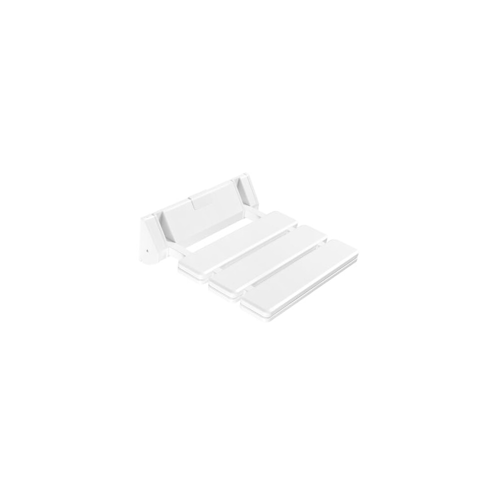 Folding Shower Seat Wall-Mounted Shower Chair Compact Foldable Bathroom Stool For Shower Rooms Maximum Weight Capacity