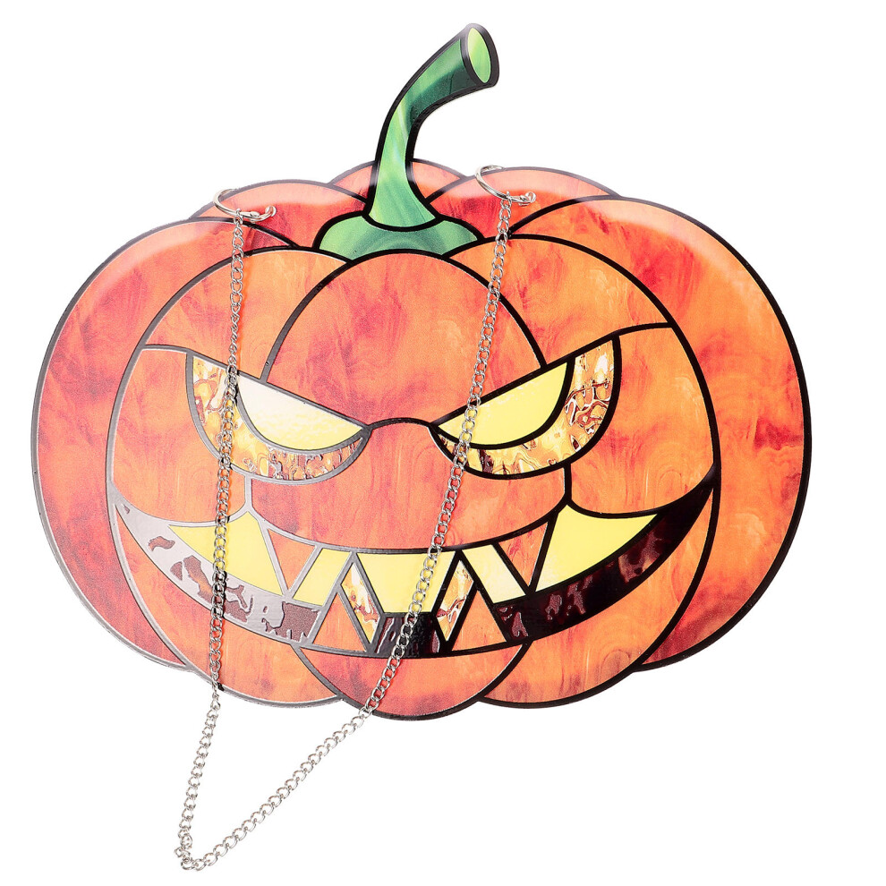 2 Szt. Tabliczka Z Dynią Na Halloween, WisząCa Dekoracja Do Drzwi-image