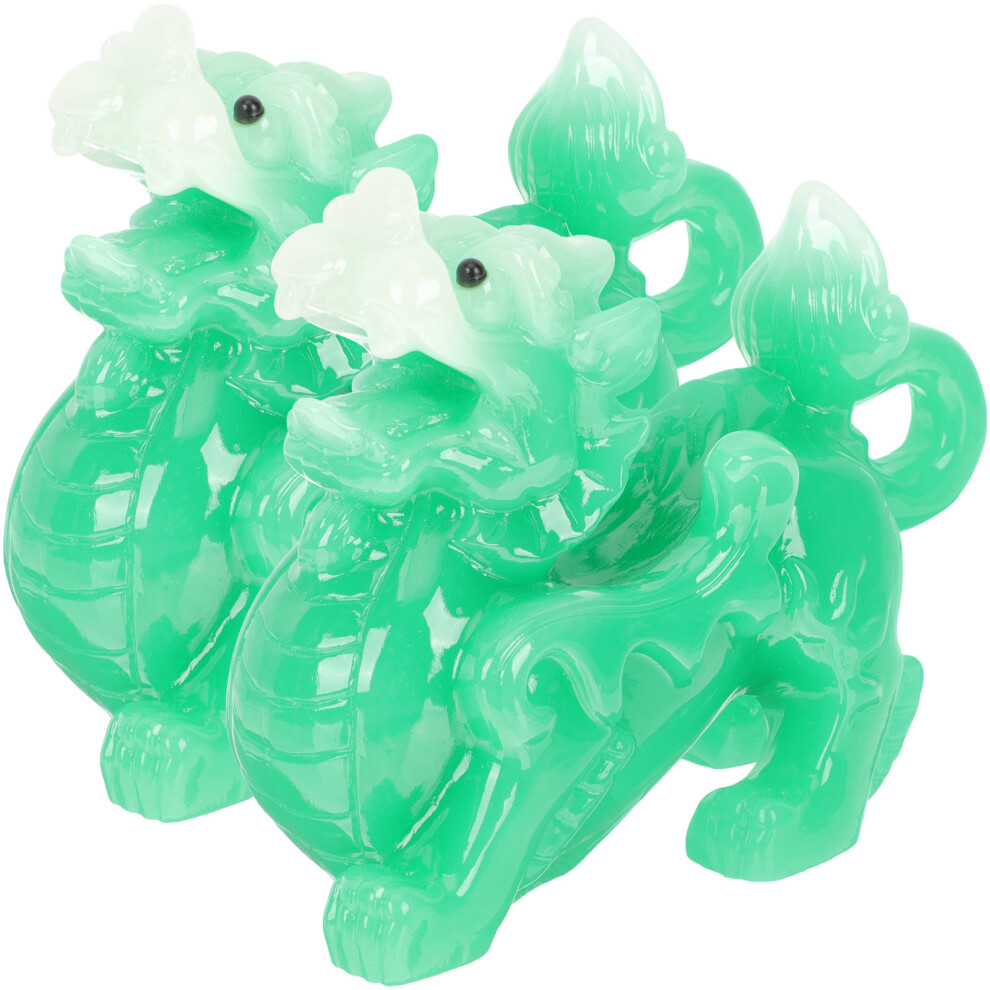 8 Szt. ChińSkie Figurki ZwierząT SzczęśCia, Dekoracje Do Biurka-image