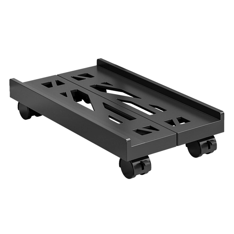 Rolling Pc Case Cpu Stand With Four Swiveling Casters Universal Compatibility With Most Pc Towers 9354506806903