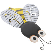 Yellow Iron Bees Wall Hanging Craft Outdoor Wall Decoration
