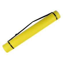 Poster Tube Drawing Bearing Pipe Poster Carrier Bag Multifunctional Scrolling Holder For Paper Yellow