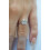 (M) Real Aquamarine and Diamond Ring Solid White Gold Emerald Cut Cluster Size J-Q 4