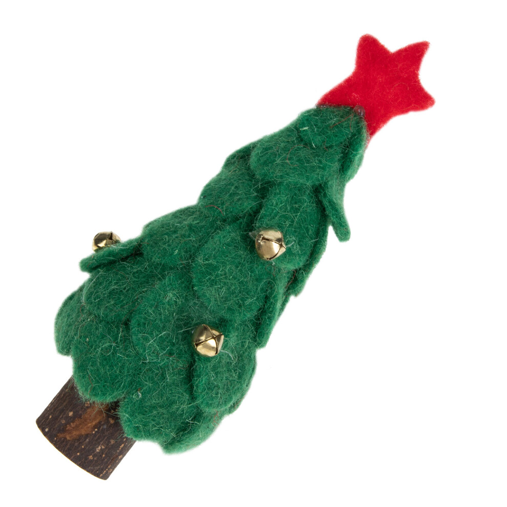 3 Szt. Filcowa Choinka Z WełNy, MałA Figurka Na Do Domu I Biura-image