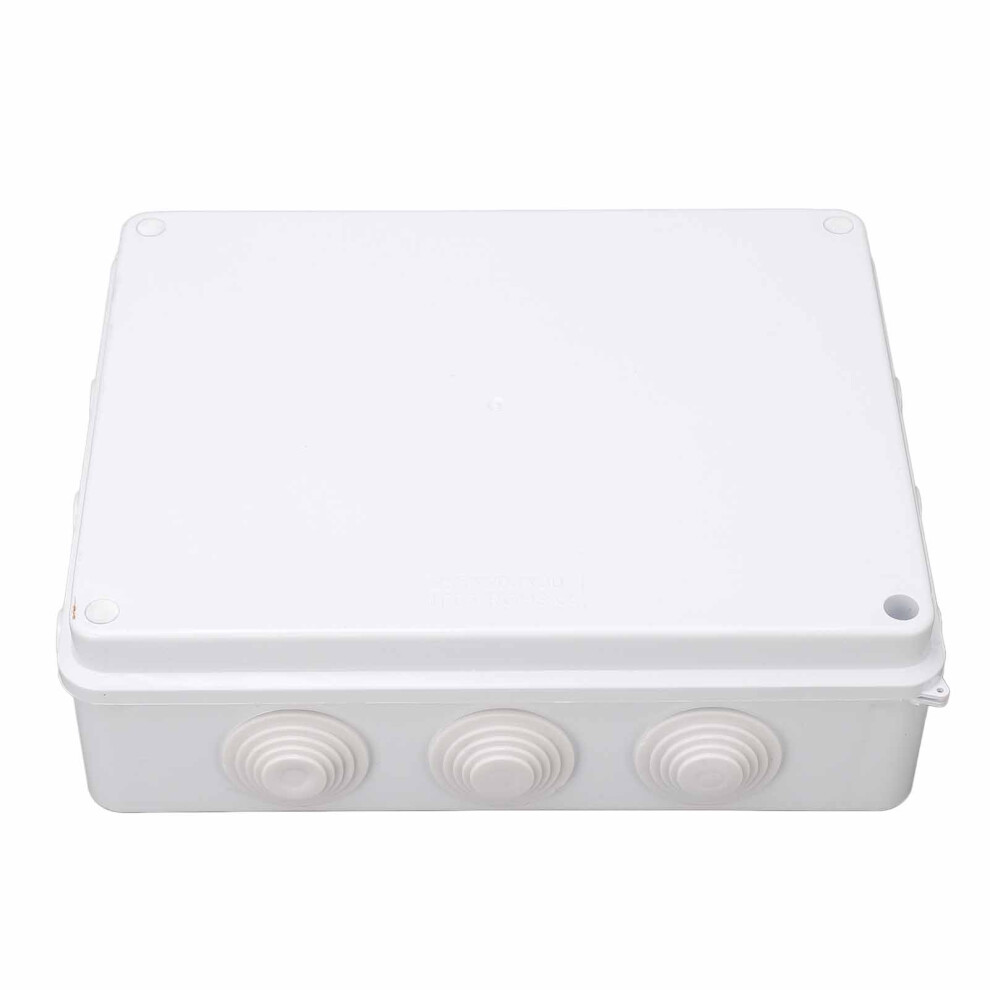 Waterproof Abs Junction Box 255X200x80mm Ip65 Plastic Enclosure With Rubber Cap 4601351067825