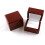 (K) Real Ruby and Diamond Ring 18ct White Gold Pear Cluster Teardrop 6