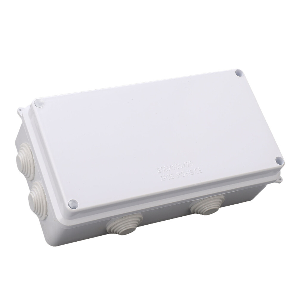 Weatherproof Abs Plastic Junction Box 200X100x70mm Ip65 Enclosure 7661351067802