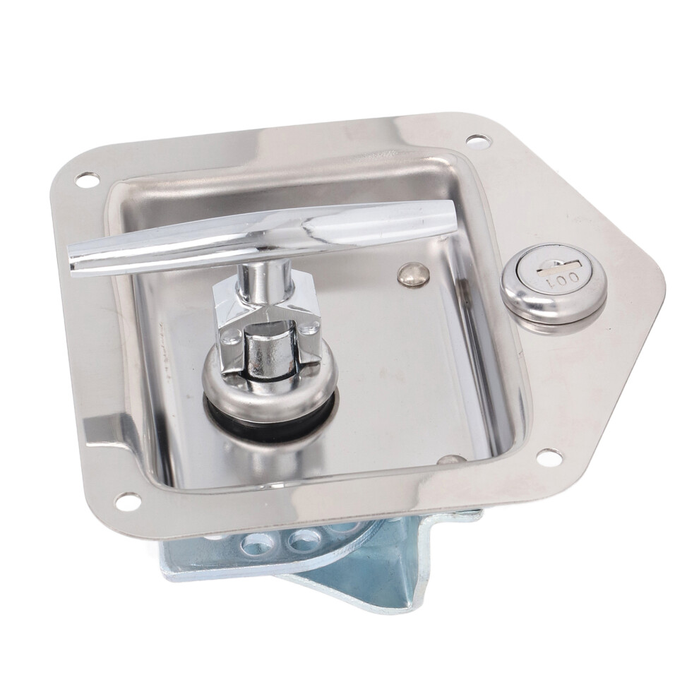 Stainless Steel T Handle Toolbox Lock With Keys For Rvs & Trailers 3001351067879