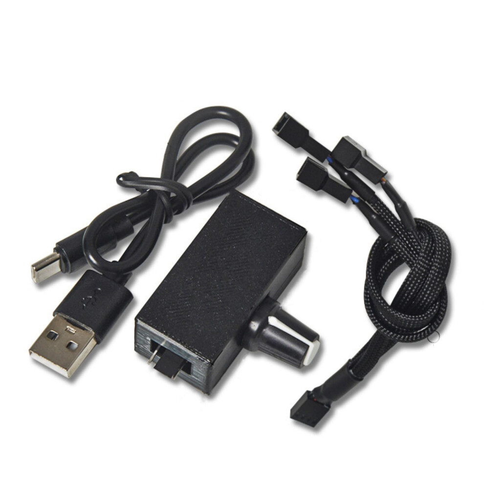 Fan Speed Regulator Usb Powered 5V To 12V Boost For Computer Cooling With Fan Connectors Cable 9393856822713