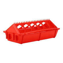 Feeder with 12 Holes Flip Top Poultry Feeding Tray For Chicken And Ducklings Heavy-Duty Poultry Feeder For Small Birds