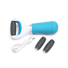 Electric callus sander to remove dead skin, 2 interchangeable roller heads