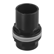 PVC Aquarium Tank Connector Threaded Weld Fittings For Fish Pond Filter Pipe With Gasket 40mm Koi Pond Setup Accessory