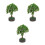 3Pcs Miniature Dollhouse Accessories Mini Tree Figurines For Micro Decor 7