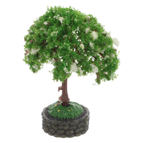 3Pcs Miniature Dollhouse Accessories Mini Tree Figurines For Micro Decor 2