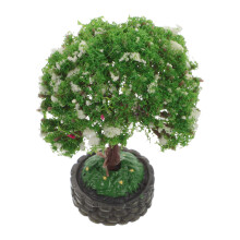 3Pcs Miniature Dollhouse Accessories Mini Tree Figurines For Micro Decor