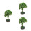 3Pcs Miniature Dollhouse Accessories Mini Tree Figurines For Micro Decor 10
