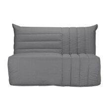 BZ 3-paikkainen penkki BECCI - Harmaa kangas - BULTEX - Valmistettu Ranskassa - P 142 x S 101 cm
