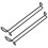 2 pezzi organizer armadio con ganci in 9