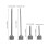 Small Piping Tips Stainless Steel Nozzle Silver 4pcs 3