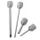 Small Piping Tips Stainless Steel Nozzle Silver 4pcs 11