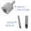 Small Piping Tips Stainless Steel Nozzle Silver 4pcs 8