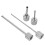 Small Piping Tips Stainless Steel Nozzle Silver 4pcs 10