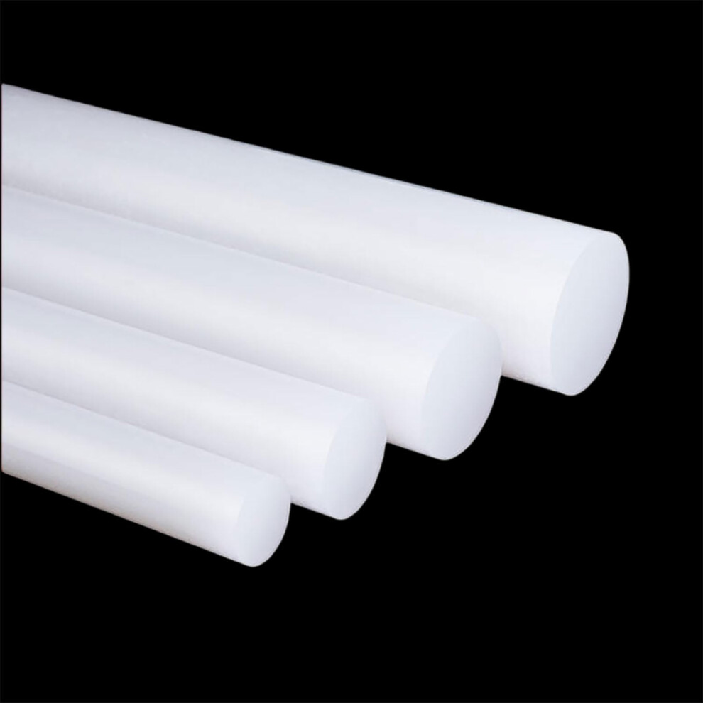 Plastic Rods Acrylic Dowel Rods Nylon Rods 8/10/12 Mm Diameter 500 Mm Length White Pack Of 4 9393856823949