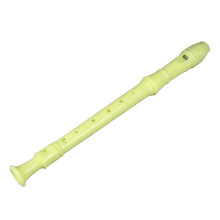 Kids & Students 8 Hole ABS Lightweight Recorder Descant Flute Portable Yellow
