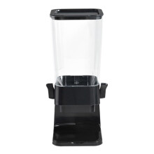 Cereal Dispenser 5500ml Black Countertop Cereal Container 42.5x17x9 Cm Not Easy To Crush Oatmeal Snack Storage