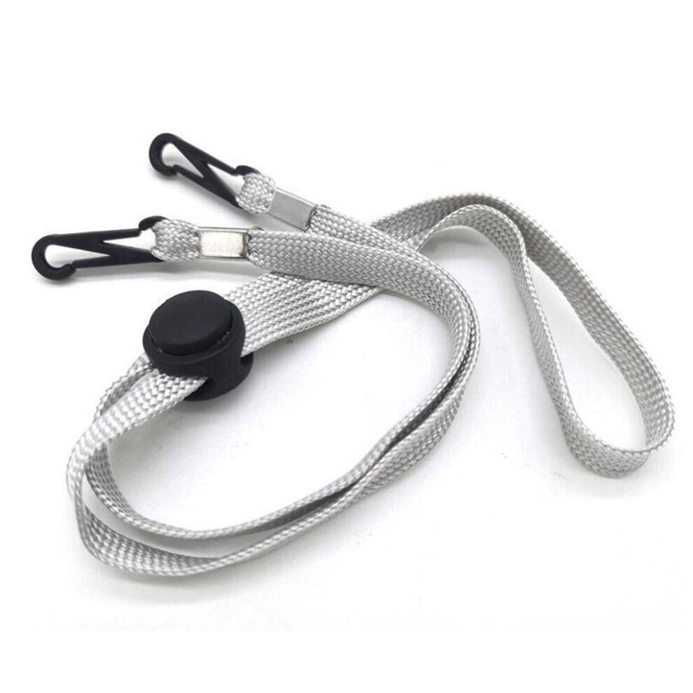 (Gray) 10pcs Face Cover Lanyard Neck String Multifunctional Facial Covers-image-OPC-PKMCW7P-NEW