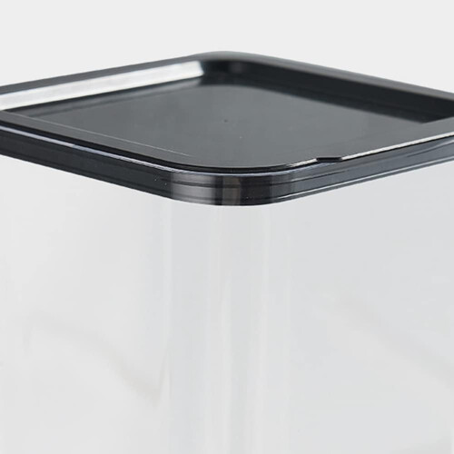 Countertop Dispenser 2-Pack Black Countertop Storage Container For Candy Dispenser 2