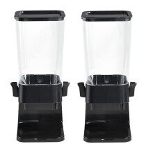 Countertop Dispenser 2-Pack Black Countertop Storage Container For Candy Dispenser