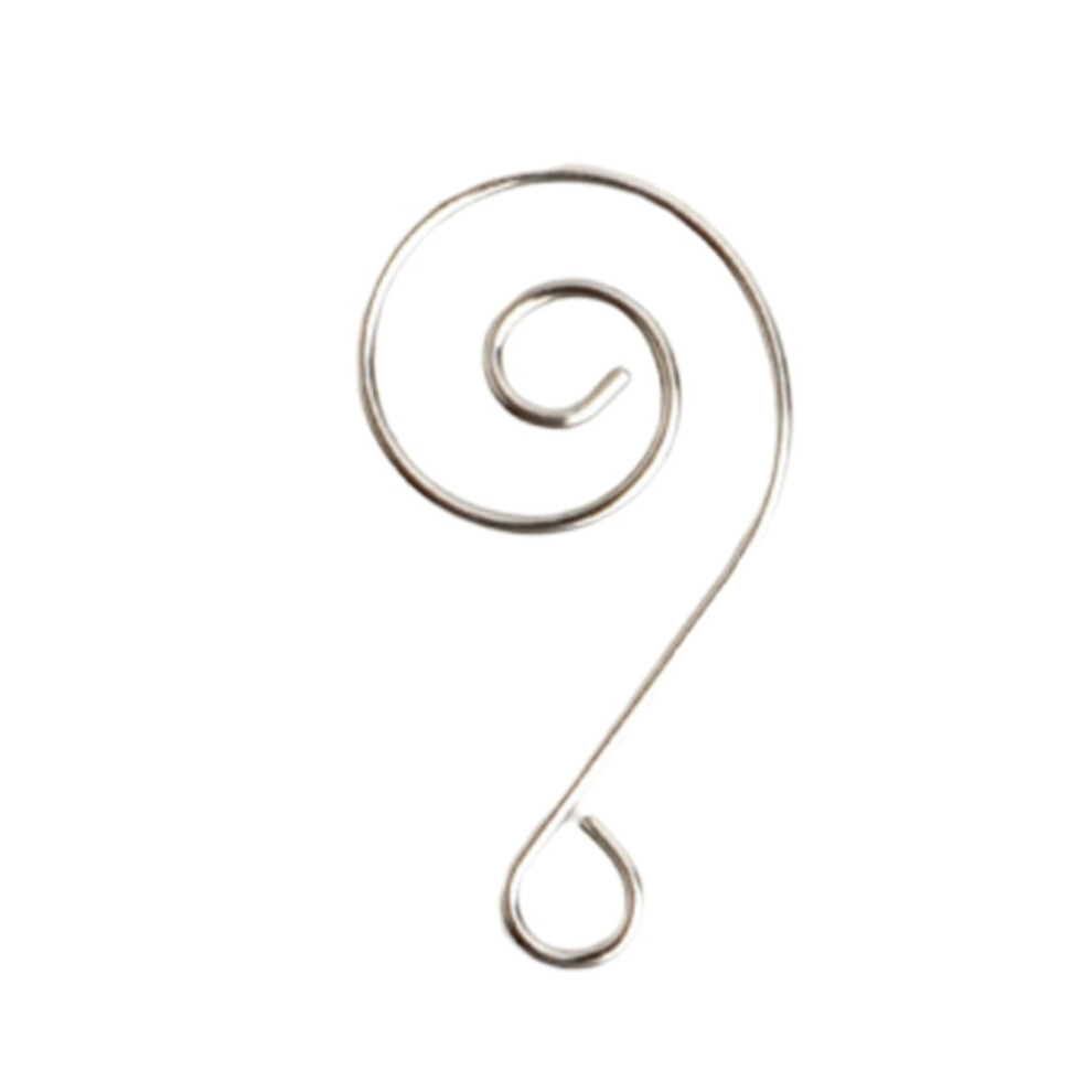 50 Szt. Srebrnych HakóW W KształCie S Z żElaza Do Dekoracji Choinki-image