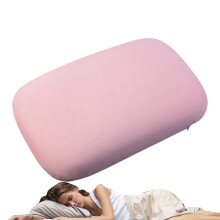 Hiking Pillow Foldable Cooling Memory Foam Travel Pillow Headrest For Travel Camping Flight Hotel Home Outdoors Pink