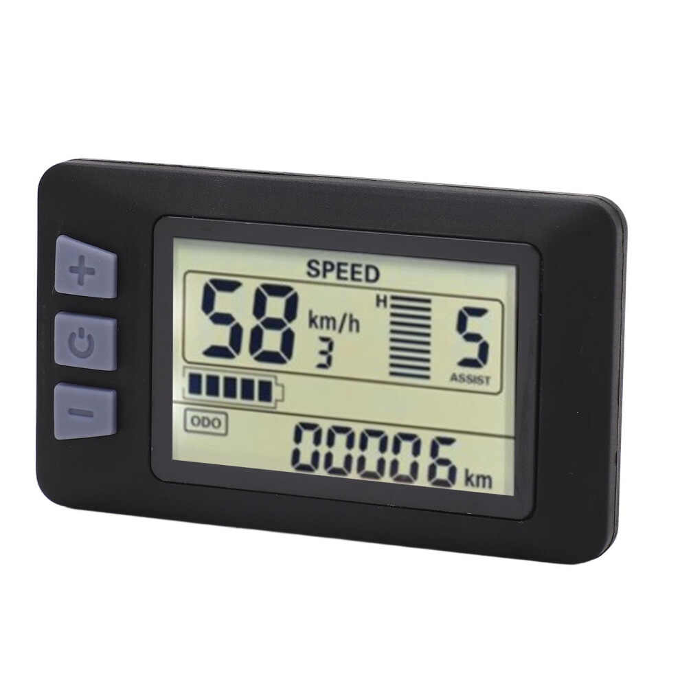 Waterproof P3H Electric Bicycle LCD Display Panel 24V to 60V-image-OPC-PKMD9RB-NEW