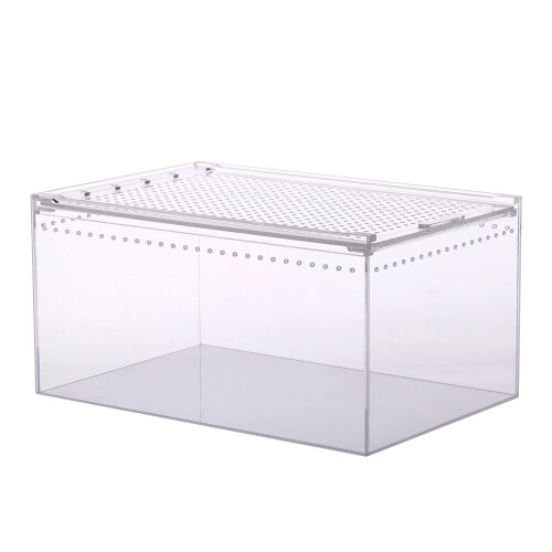 Picture of Feeding Box Acrylic Cage Clear Design Cube Container For Spiders ...