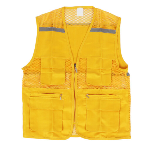 Event Work Volunteer Vest Yellow with Pockets - Type 1 Size M 2