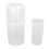 Transparent Plastic Rain Gauge Cylinder 400ml Accurate Measurement for Science Teaching 16