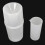 Transparent Plastic Rain Gauge Cylinder 400ml Accurate Measurement for Science Teaching 13