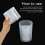 Transparent Plastic Rain Gauge Cylinder 400ml Accurate Measurement for Science Teaching 5