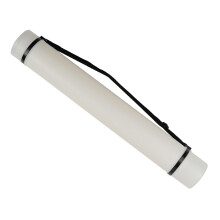 Poster Tube Extendable Telescoping Tube With Strap Carrying Case White Storage