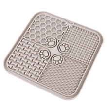Soft Silicone Pet Lick Mat 20cm Skid-Resistant for Cats Grey