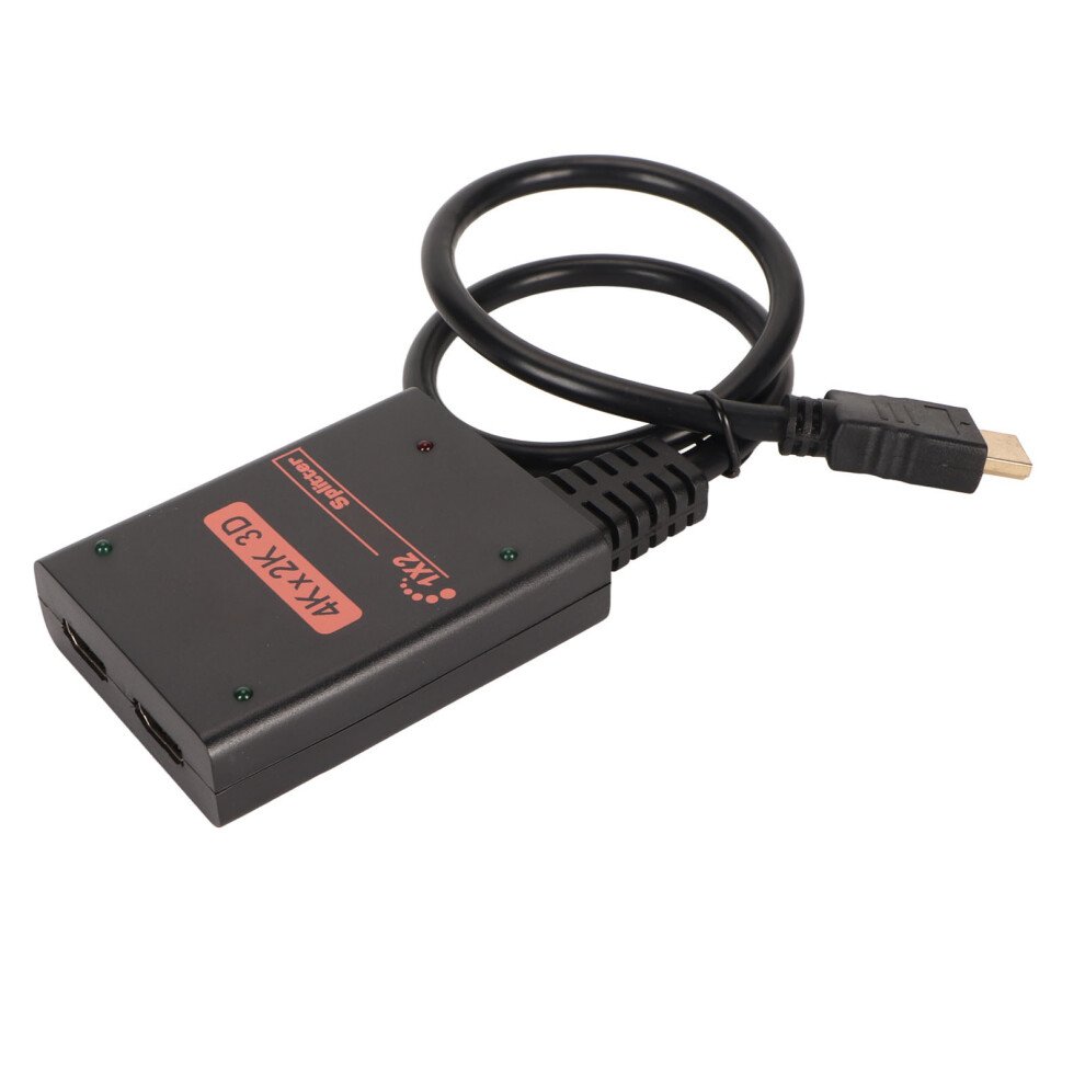 1 In 2 Out 4K Hdmi Splitter 3840X2160 30Hz For Dual Monitors 7901351075880