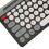 Retro Style Wireless Keyboard Mouse Set 2.4G Bluetooth, Rechargeable Black 15