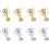 8Pièces Mini Trophées Colorés En ABS Pour Décor Et Récompenses 11