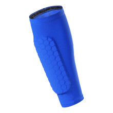 Shin Guards Sleeves Unisex Calf Protective Sleeve With Pad Blue Shin Defender Shin Pad For Men And Women