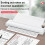 Inkless Pocket Photo Document Printer Bluetooth Portable Travel Printer For Home Compatible With iPhone Android 5